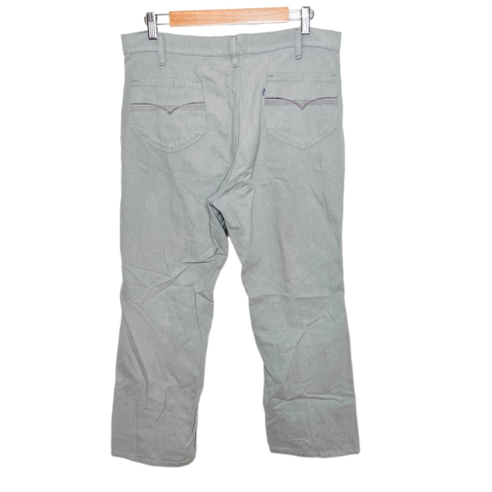 Vintage 70s Levi's for Men Gray Pants 36 x 27 Single Stitch Hem